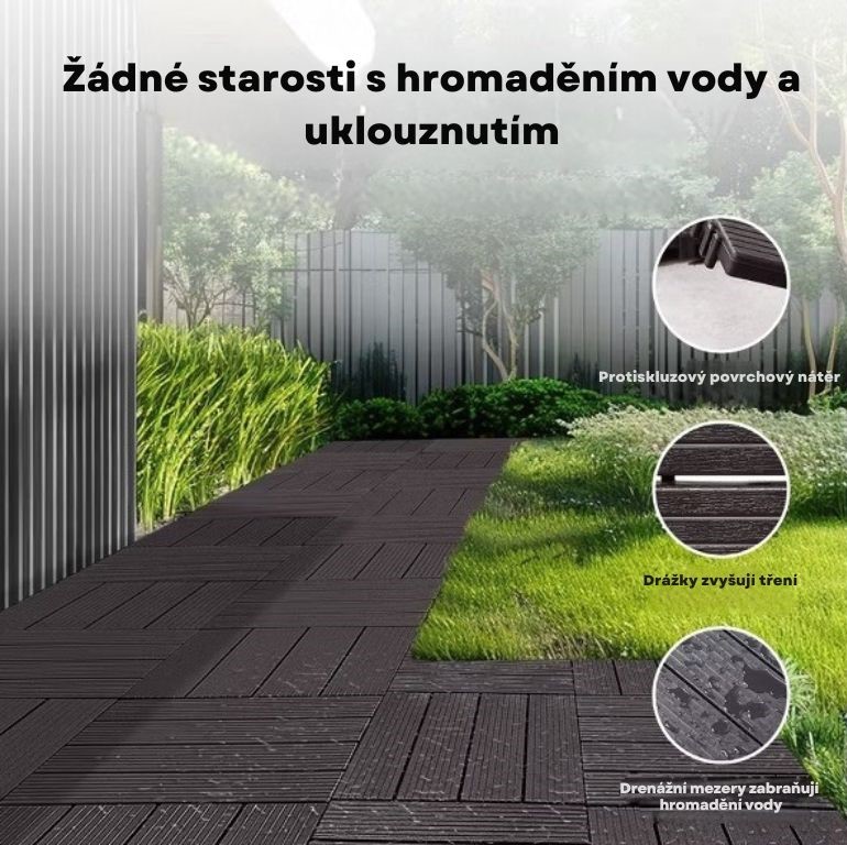 ConSys Plastové dlaždice z Polypropylénu 30x30x2 cm sada 10 kusů 3 (1)